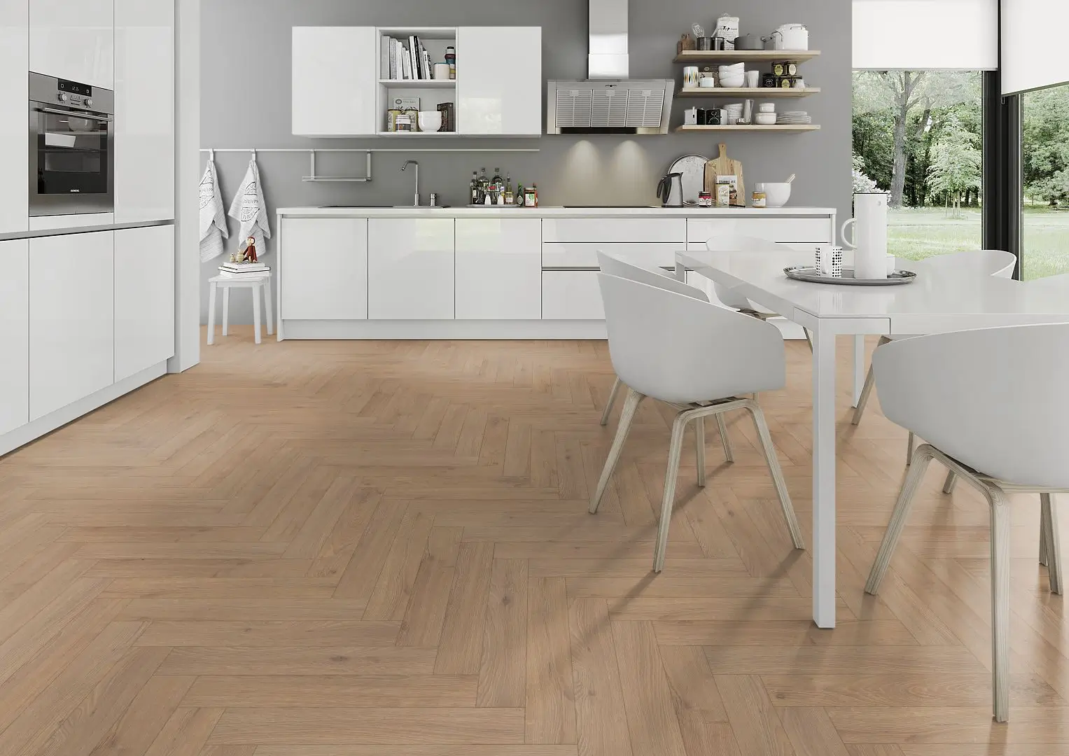Lignum Fusion Premium Oregon Oak Herringbone - Image 2