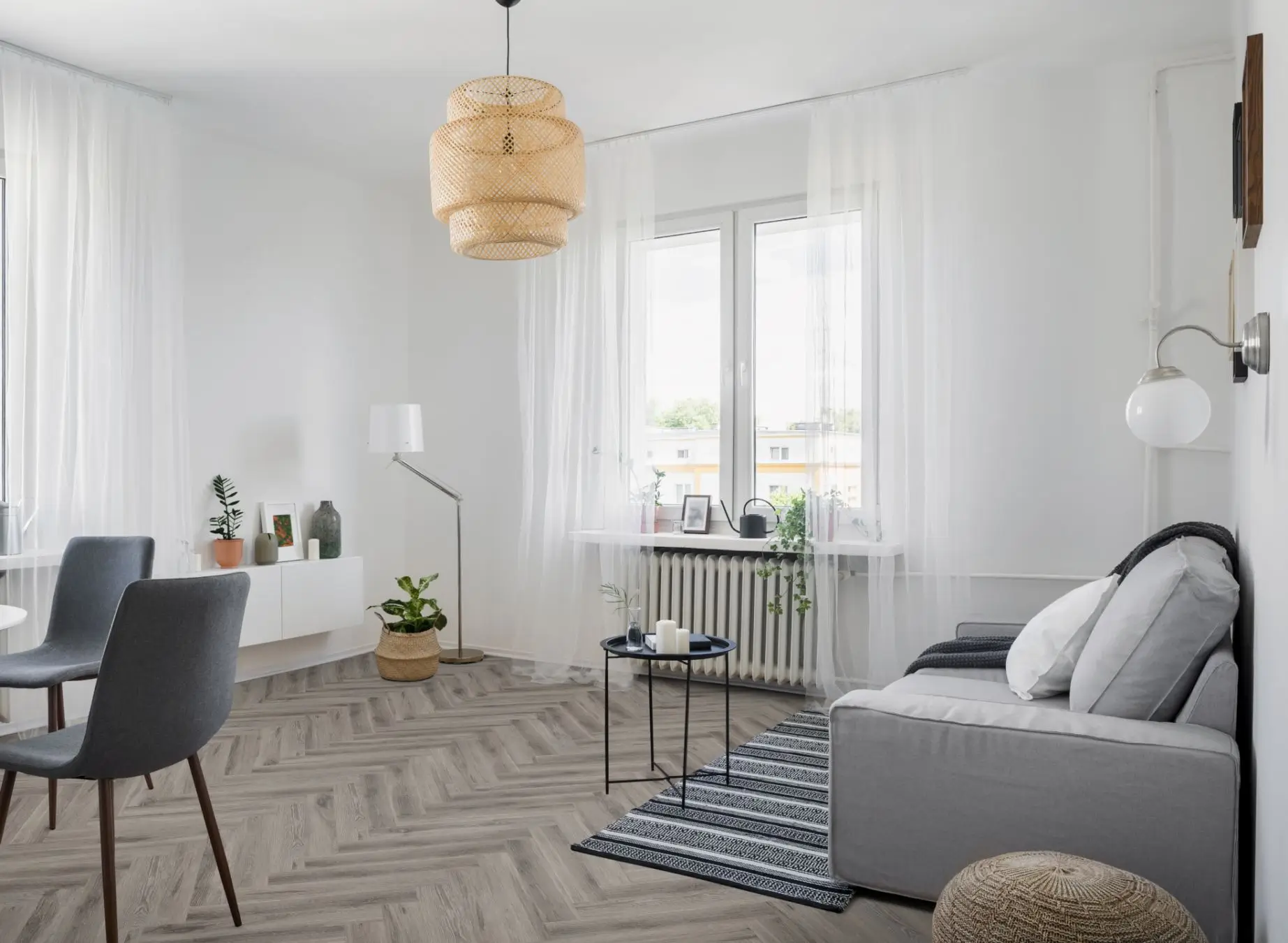 Lignum Core Rustic Grey Oak Herringbone - Image 3
