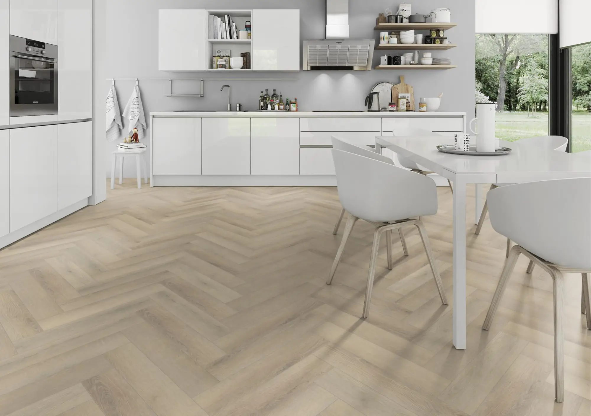 Lignum Core Seashell Oak Herringbone - Image 3