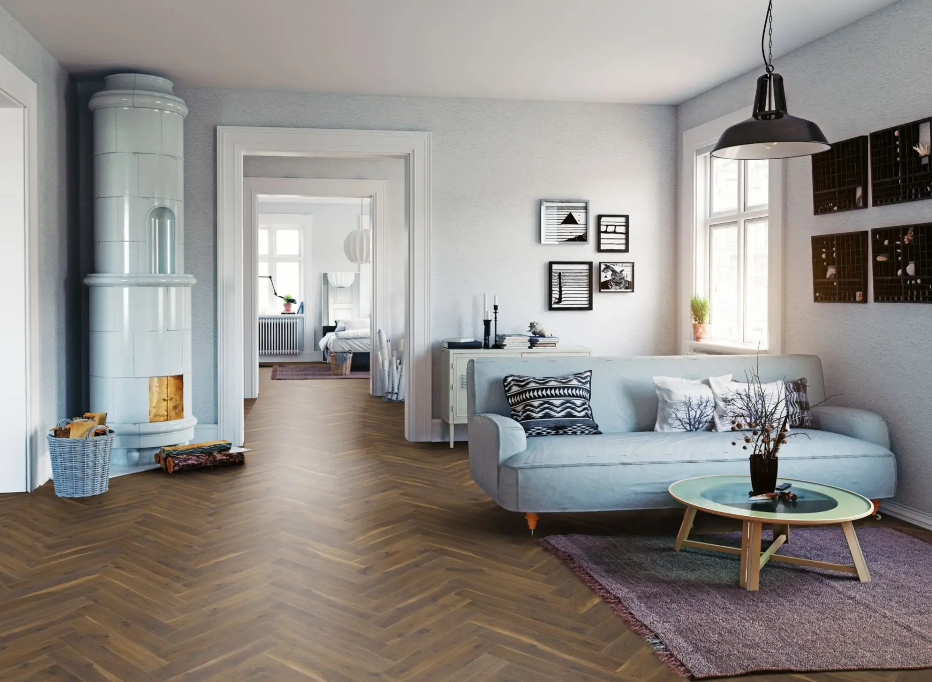 Lignum Fusion Premium Coffee Oak Herringbone - Image 9