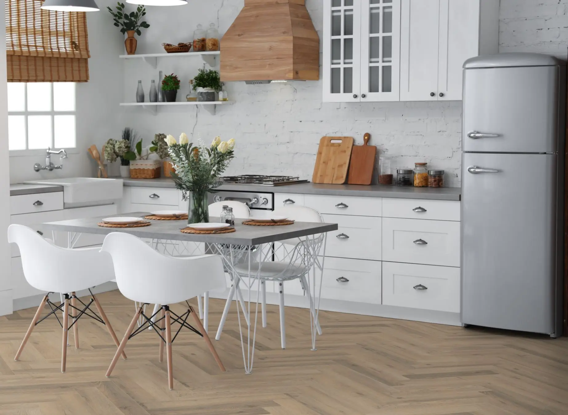 Lignum Fusion Premium Greige Oak Herringbone - Image 2