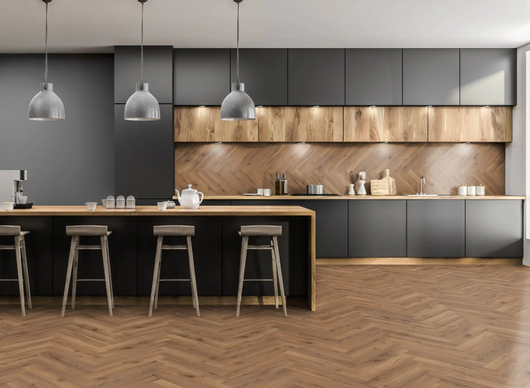 Lignum Fusion Premium Robust Fumed Oak Herringbone - Image 5
