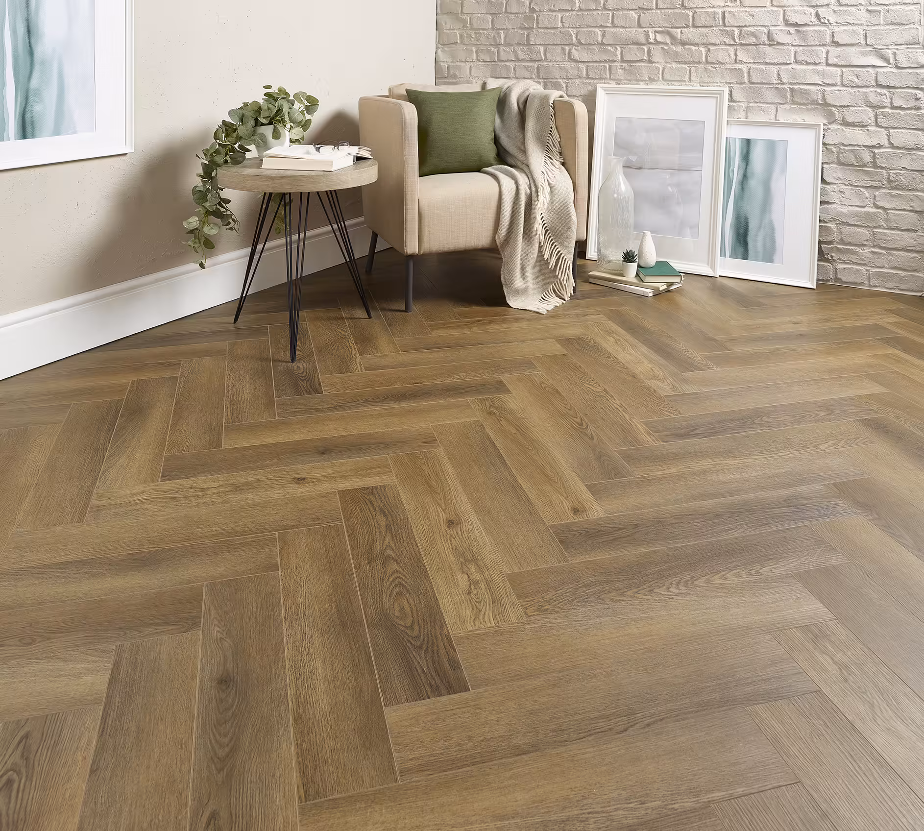 452 - Rigid Core Herringbone SPC LVT